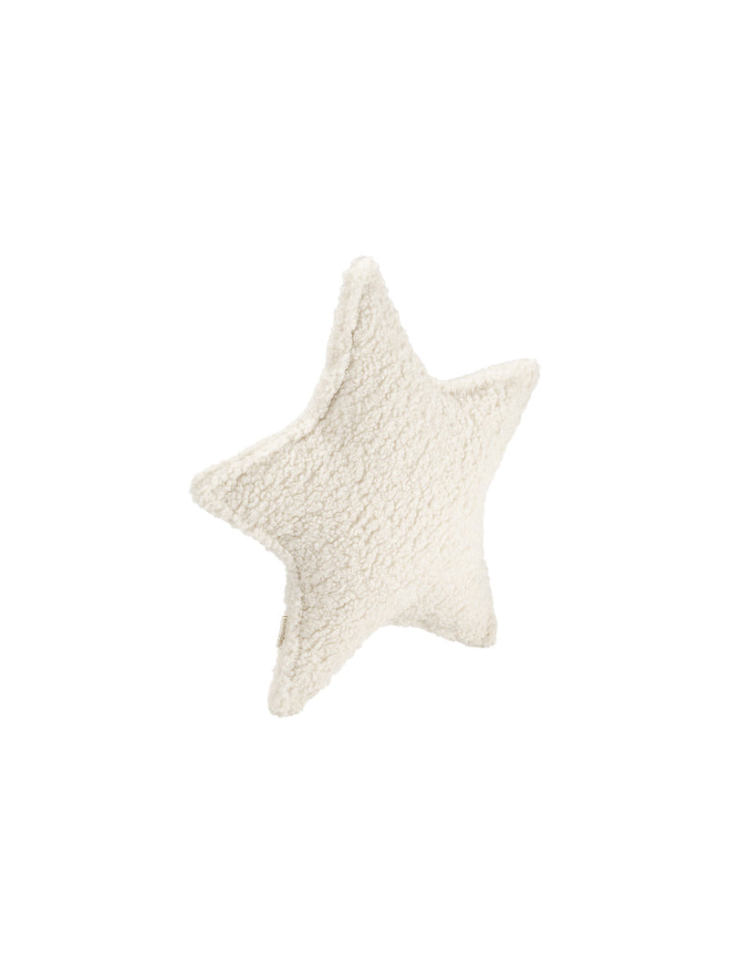 Cream White Star Cushion