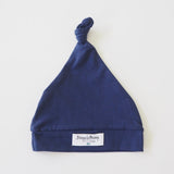 Navy Knotted Beanie