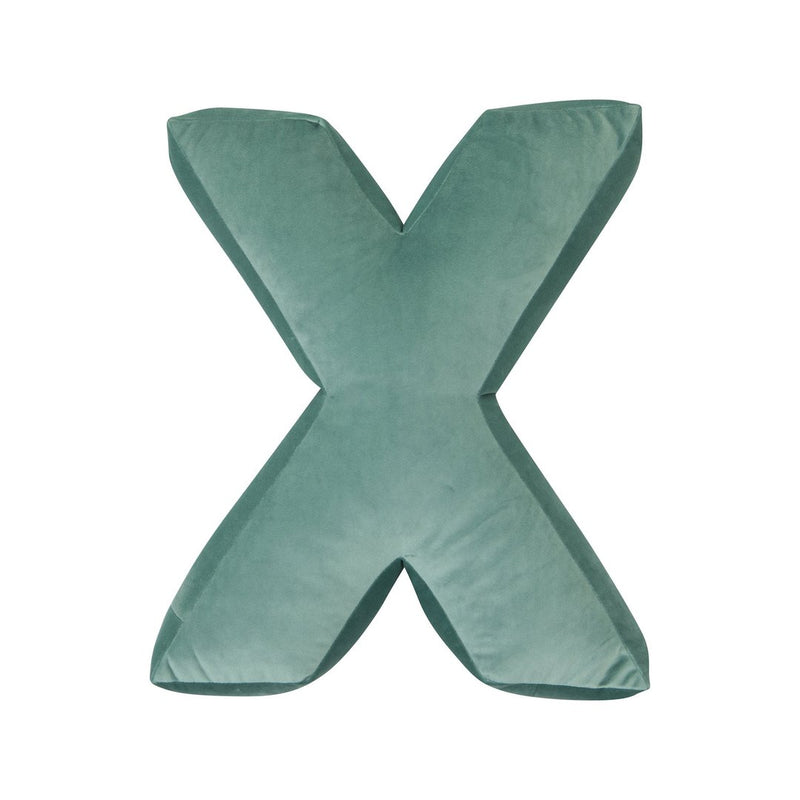 Betty's Home Velvet Letter Cushion in X