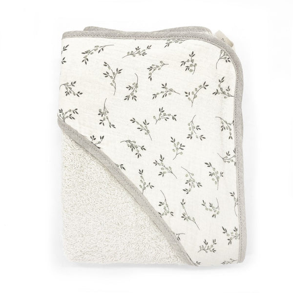 Olive Bloom Hooded Towel