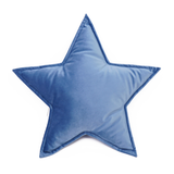 Velvet Star Cushion - Blue