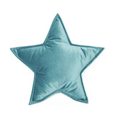 Velvet Star Cushion - Sea Green