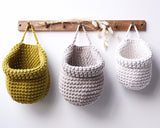 Crochet Hanging Bags | OATMEAL