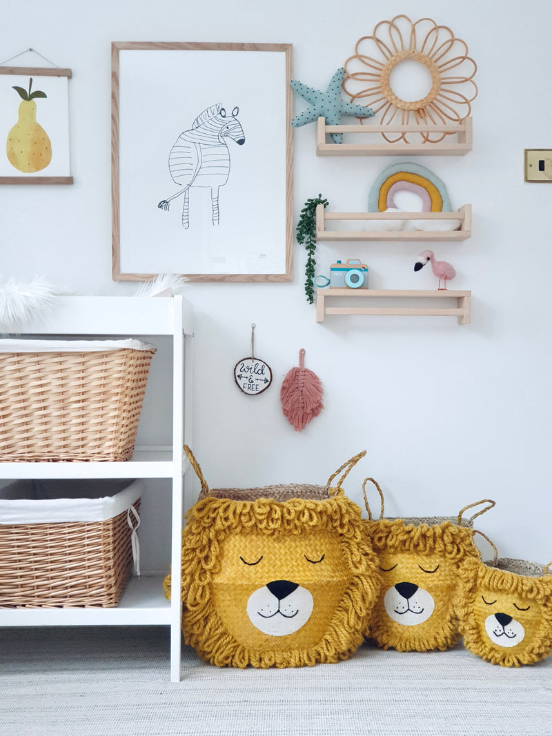 Yellow Lion Basket - Extra Large