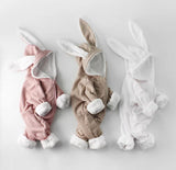 Winter Fleece Rabbit Romper