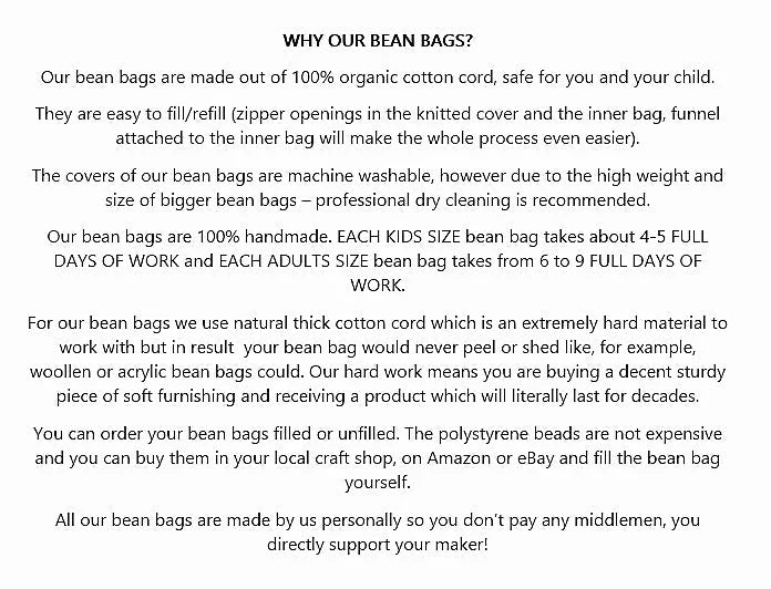 Knitted Bean Bag KIDS | CINNAMON