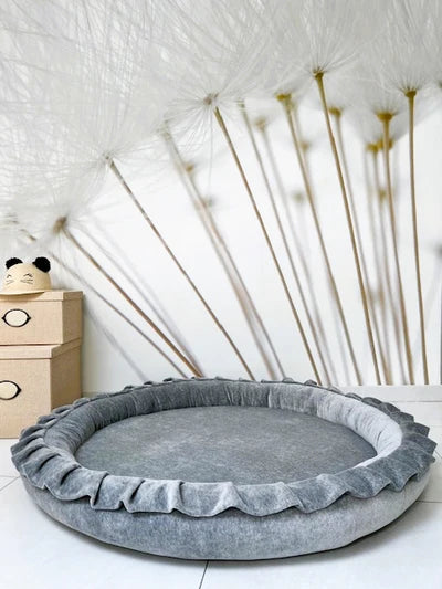 Luxe Velvet Padded Playmat Ball Pit 200 Balls colour of your choi Mimibear