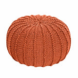 Knitted Pouffe, Small | PUMPKIN