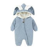 Winter Fleece Rabbit Romper