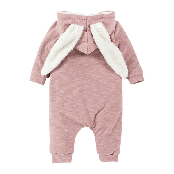 Winter Fleece Rabbit Romper