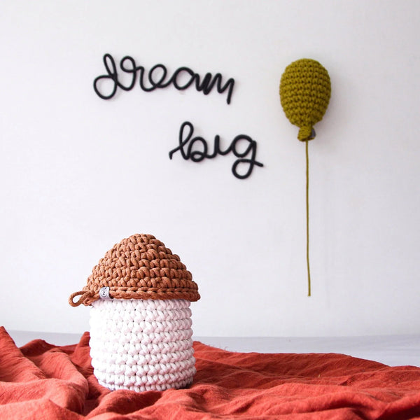 Crochet Balloon | GOLD GREEN
