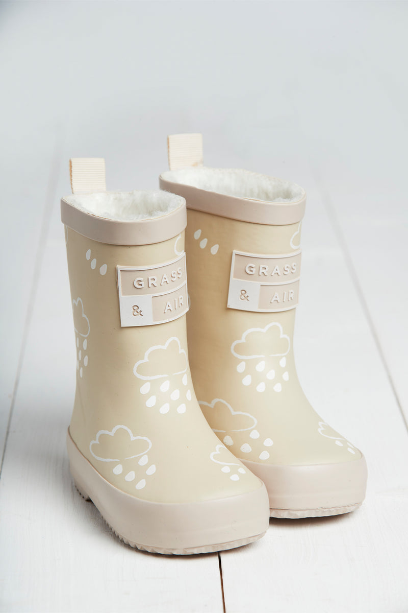 Fleece lined wellies for toddlers hot sale
