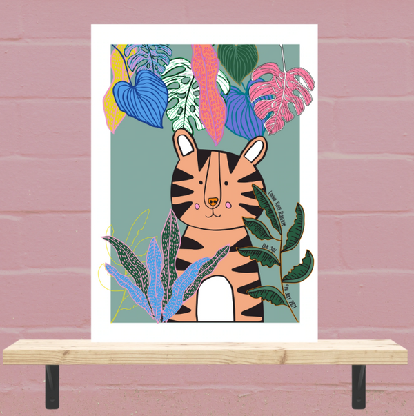 Tillie Tiger-Personalised Print