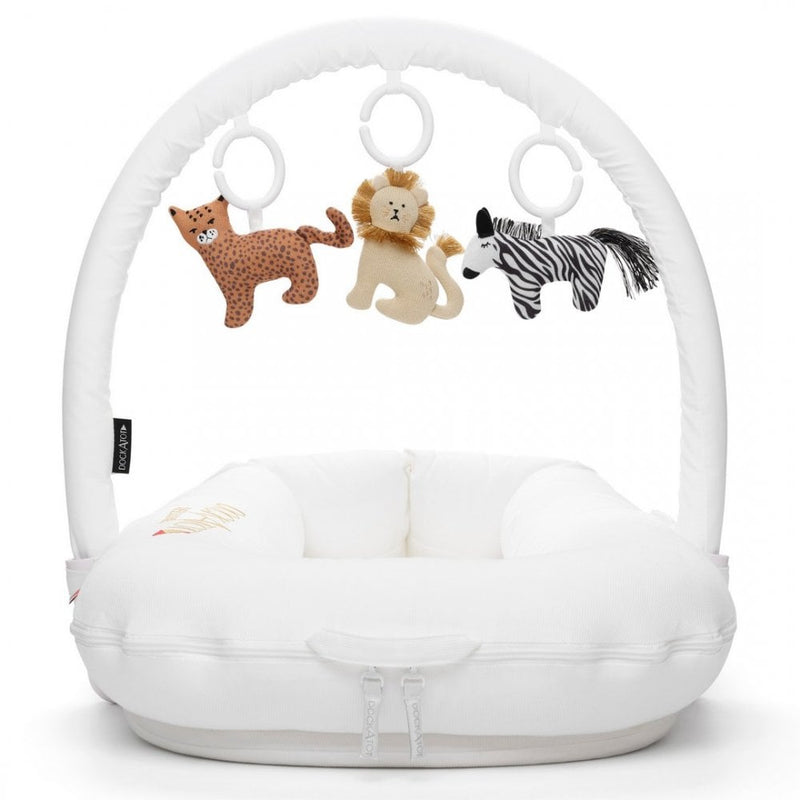 Toy Bundle - Pristine White Toy Arch And Day At The Zoo Toy Set