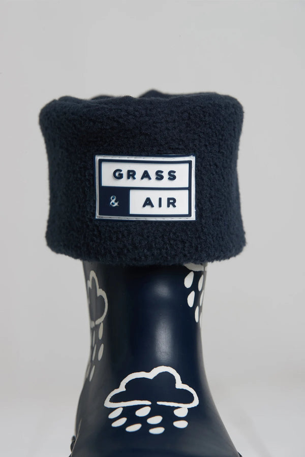 Grass & Air - Navy - Welly Socks